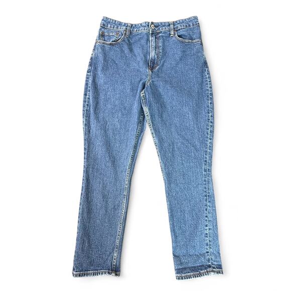 Abercrombie & Fitch Curve Love The Skinny High Rise Blue Jeans Women 31 12 short - Picture 1 of 9